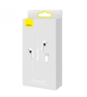 6932172604264 BASEUS AURICOLARE Type-C C17 Encok In-Ear WIRED WHITE
