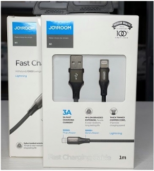 6941237135889 JOYROOM "Fast Charging Cable" CAVO DATI / RICARICA USB-A To LIGHTNING Nylon Black 1M