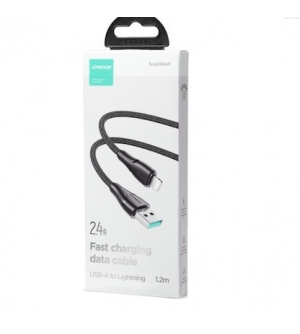 6956116703011 JOYROOM "Fast Charging Cable" CAVO DATI / RICARICA USB-A To LIGHTNING 2.4A BLACK 1.2m