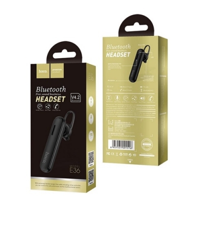 6957531091516 HOCO BLUETOOTH AURICOLARE BUSINESS WIRELESS E36 BLACK