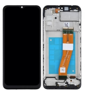 LCD SAMSUNG A025 - A02s 2020 BLACK (SERVICE PACK)
