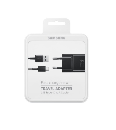 SAMSUNG FAST CHARGER EP-TA20EBECGWW Type-C black (15W)